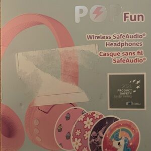 Pink Wireless SafeAudio Headphones